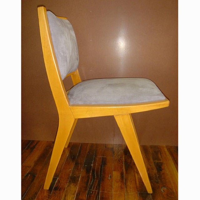 1950s Four Restored Jens Risom Dining Side Chairs For Sale - Image 5 of 9