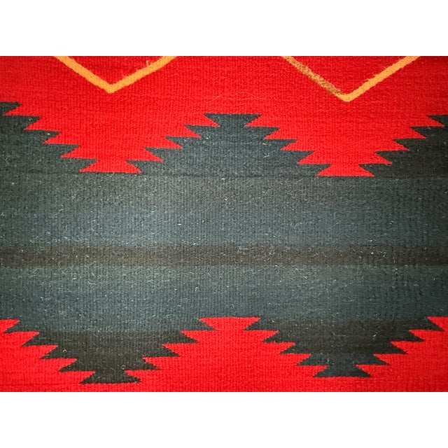 1ft 11in × 3ft 7in Southwestern Flat Weave Zigzag Area Rug For Sale - Image 11 of 12