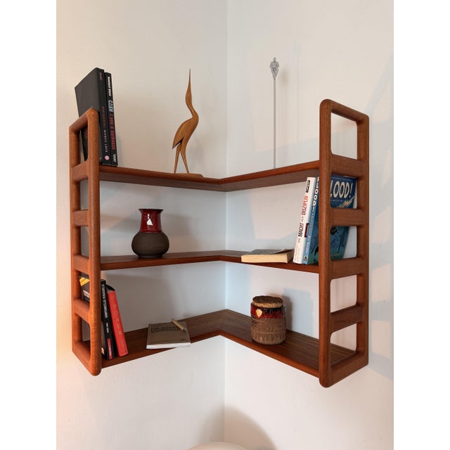 Danish Teak Corner Shelf from Dyrlund, 1960s For Sale - Image 6 of 13