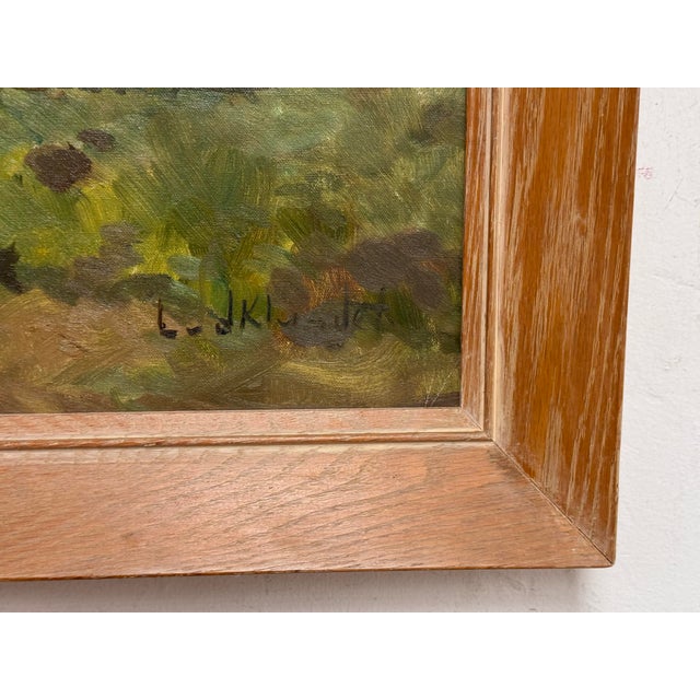 J. K. Mountain Village Oil Painting, Framed For Sale - Image 11 of 12