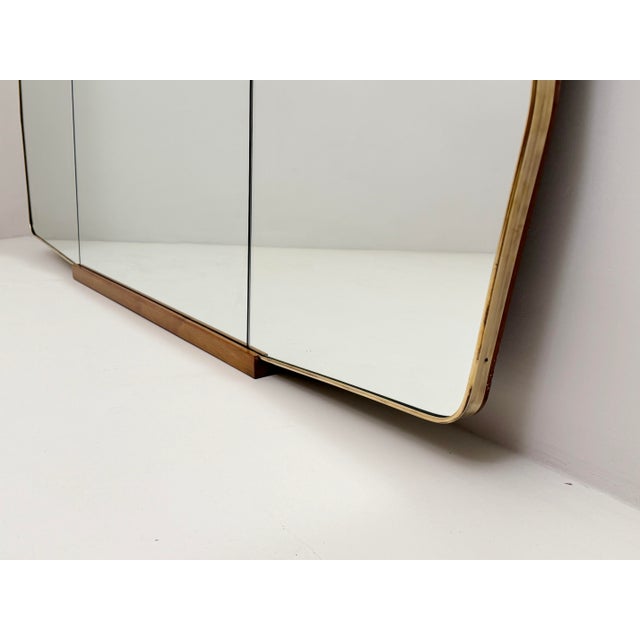 Mid-Century Modern Vintage Wall Mirror, 1950s For Sale - Image 3 of 5