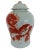 Mid 20th Century Asian Orange and White Jar For Sale In New York - Image 6 of 6