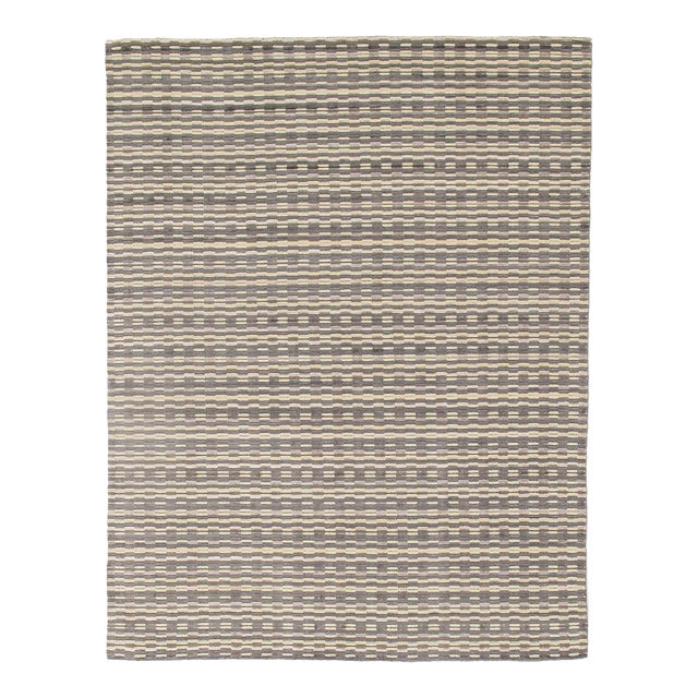 Multi Modern Fine Hand Knotted Rug For Sale