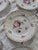 Early 20th Century Six Antique Meissen 6" Porcelain Plates With Hand Painted Garden Flowers & Gilt Highlights For Sale - Image 5 of 10