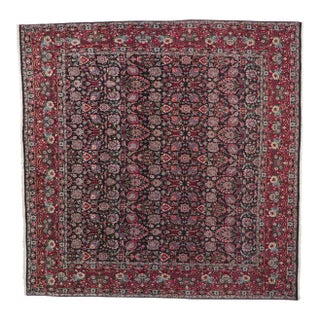 Vintage Persian Tekab Bijar Rug With All-Over Design - 9'11 X 10'01 For Sale