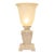 Vintage Neoclassical Urn Table Lamp With Shell & Starfish Motif, Cream Ivory For Sale