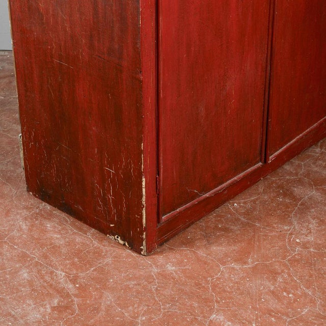 Painted Wardrobe in Wood and Metal For Sale - Image 5 of 9