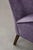 Vintage Scandinavian Modern Oak and Purple Fabric High Back Wing Chair, 1950s For Sale - Image 16 of 18