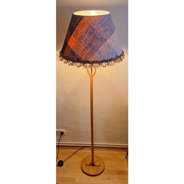 Swedish Bent Plywood Floor Lamp, 1970s For Sale - Image 3 of 14