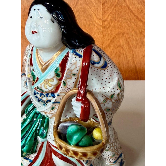 Japanese Imari Porcelain Okimono Otafuku Erotic Aspect Meiji Period For Sale - Image 18 of 18