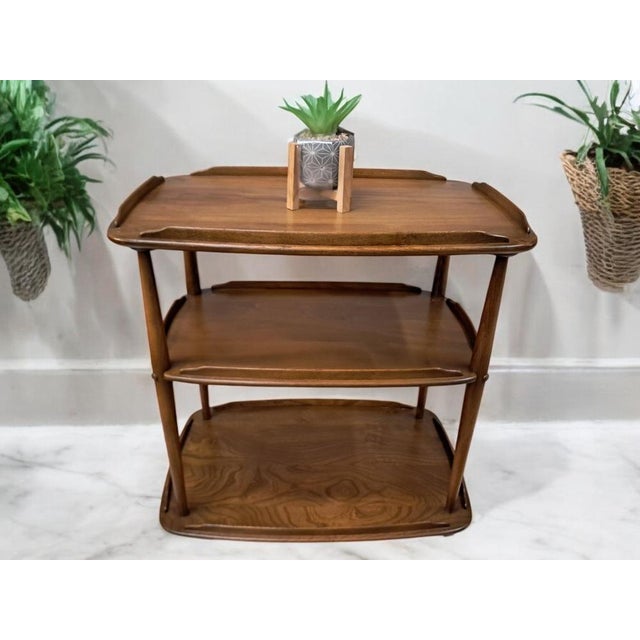 Mid-Century Modern Mid-Century Modern Drinks Trolley with Glass Tops by Lucian Ercolani for Ercol, 1960s For Sale - Image 3 of 16