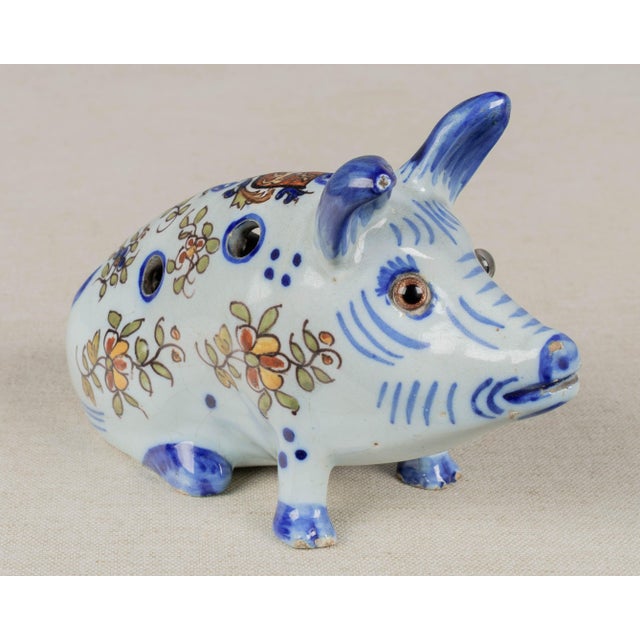 Desvres Fourmaintraux French Faience Pique Fleurs Bud Vase For Sale - Image 4 of 10