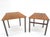 Set of Trapezoid Walnut Mid Century Modern Nesting Stacking End Side Tables MINT For Sale - Image 6 of 14