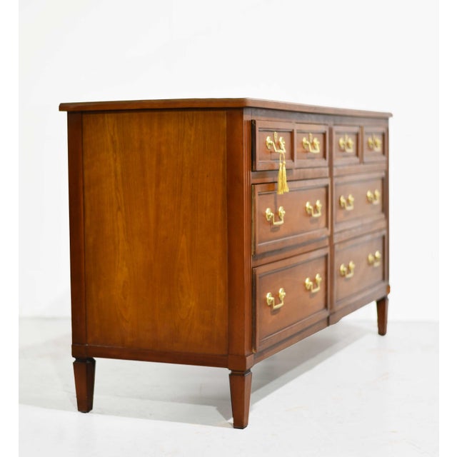 Wood Mid Century 8 Drawer Chest by Henredon Heritage For Sale - Image 7 of 12