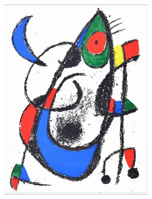After Joan Miró, Composition XI, Lithograph, 1974