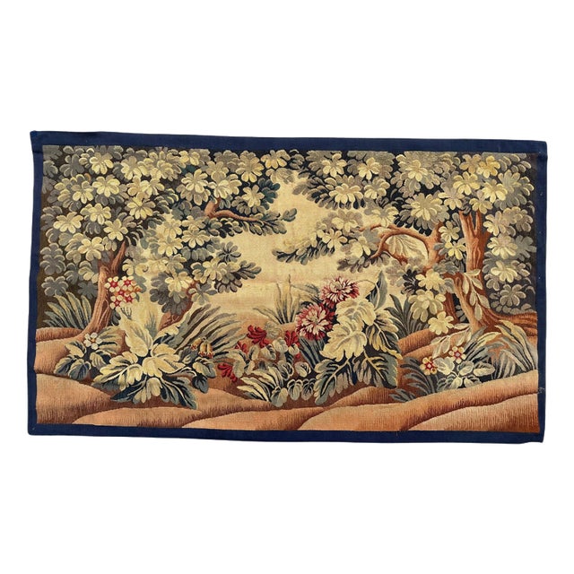 19th Century French Aubusson Landscaper Tapestry, 1890s For Sale
