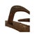 Folk Art Brown Camel Saddle For Sale - Image 4 of 5