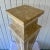 Late 20th Century Late 20th Century Tessellated Stone Cream White Modern Pedestal Sculpture Display For Sale - Image 5 of 6
