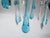Vintage Murano-Style Blue Glass Teardrop Waterfall Chandelier, C. 1970 For Sale - Image 17 of 18