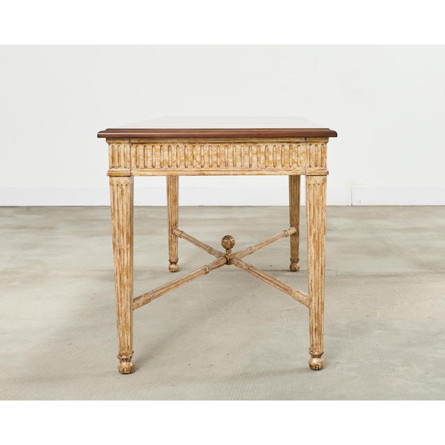 Early 21st Century Nancy Corzine Neoclassical Laurel Desk Writing Table For Sale - Image 5 of 12