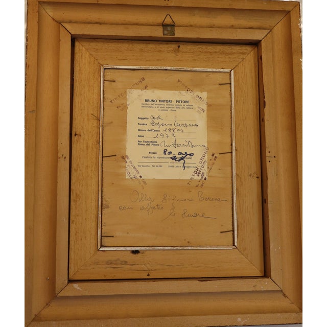 Bruno Tintori, Houses, Oil on Plywood, 1973, Framed For Sale - Image 10 of 14