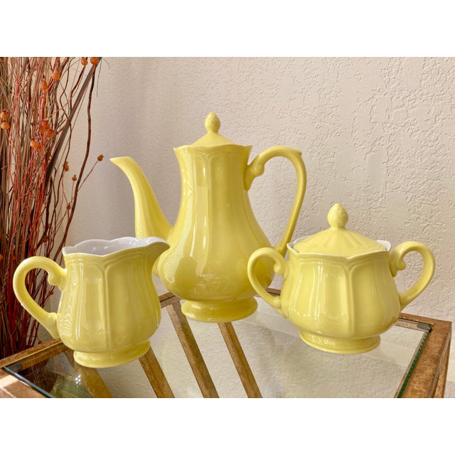 【CFCL】POTTERY TOP4 yellow 3 Cup Yellow Teapot - The Kate Pearl Tea Room