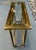 1970s Brass Picture Frame Console Table From Mastercraft For Sale - Image 5 of 12