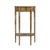 Spritely Home Accent Furniture Wendell 17.5 in. W Demilune Wood Console Table with Lower Open Shelf, Light Burl For Sale - Image 4 of 8
