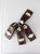 Vintage 1950s Golf Club Head Covers Set of 4 Brown and Cream For Sale - Image 4 of 12