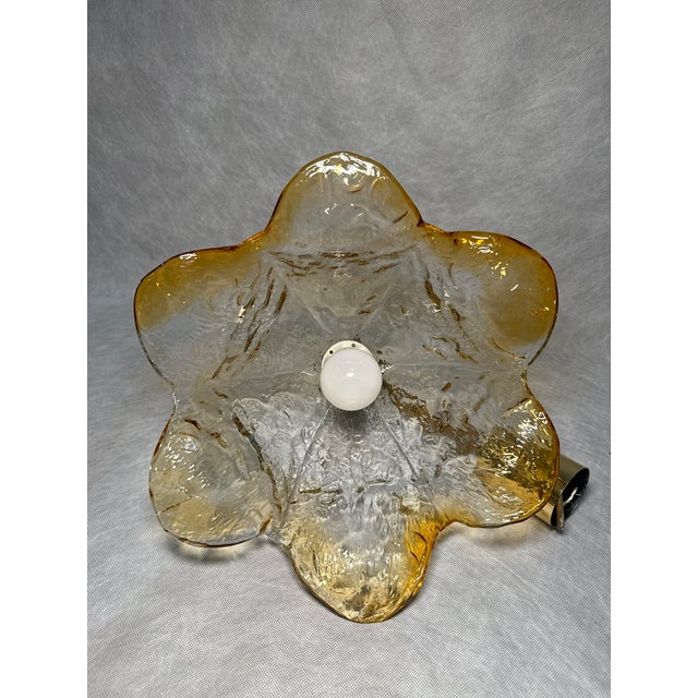 Vintage Glass Pendant Lamp, Italy, 1960s For Sale - Image 9 of 11