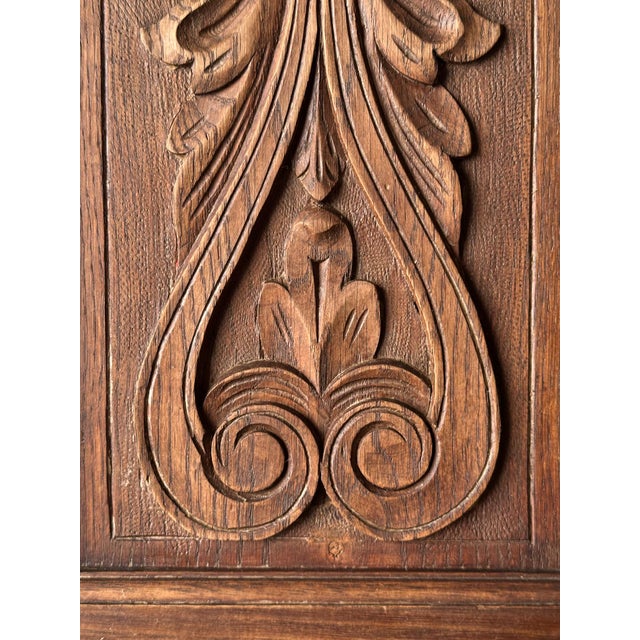 Early 20th Century French Carved Oak Rush Seat Dining Chairs, Set of 8 For Sale - Image 14 of 18