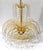 Brass Vintage Mid-Century Modern Crystal and Brass Waterfall Chandelier For Sale - Image 8 of 8