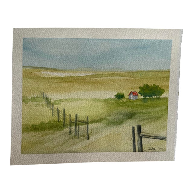 Signed Original Watercolor Landscape “Look for Your Opening” by Nancy Smith For Sale