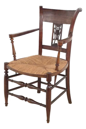 French Neoclassical Armchair, Circa Early 19th Century