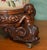 Anitque Victorian Carved Ottoman, 1840s For Sale - Image 4 of 14