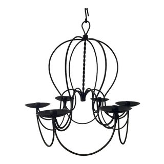 Vintage Wrought Iron Outdoor Candelabra For Sale