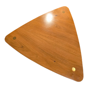 1960s Vintage Mid-Century Modern Kresten Buch Triangular Side Table