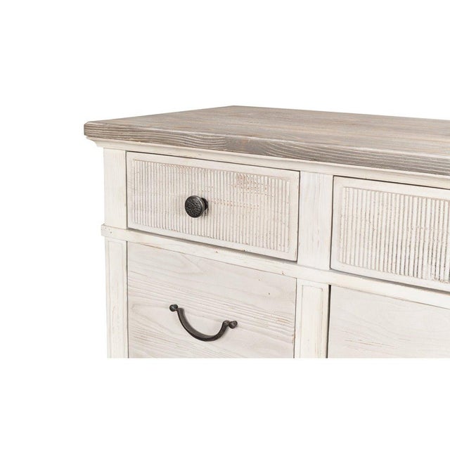 White Painted Bungalow Dresser For Sale In Raleigh - Image 6 of 11