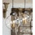 Circular glass globe pairs with three candle styled cluster to lend sculptural, contemporary style. Its clean lines and...