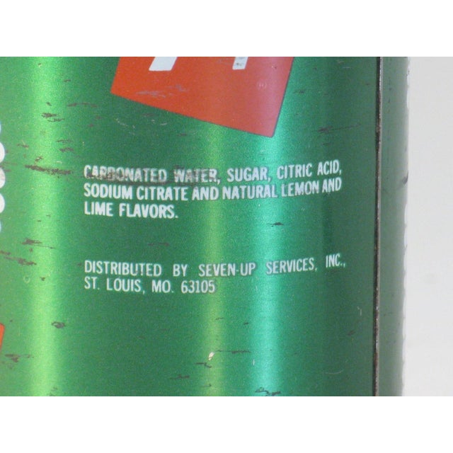 Shabby Chic 1970s Table Lamp, 7 Up Soda Can, Electric Lighting, Pop Art, Retro, Modern For Sale - Image 3 of 5