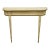 Vintage French Provincial Louis XVI Distress Cream Painted Wall Console Table For Sale