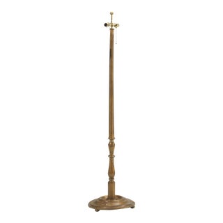 Vintage Gilt Wood Floor Lamp For Sale