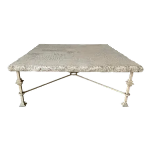 1980's J. Berdou Art Handmade Postmodern Coffee Table