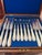 Antique Mother of Pearl and Silver Plated Flatware Service for 12 For Sale - Image 11 of 16
