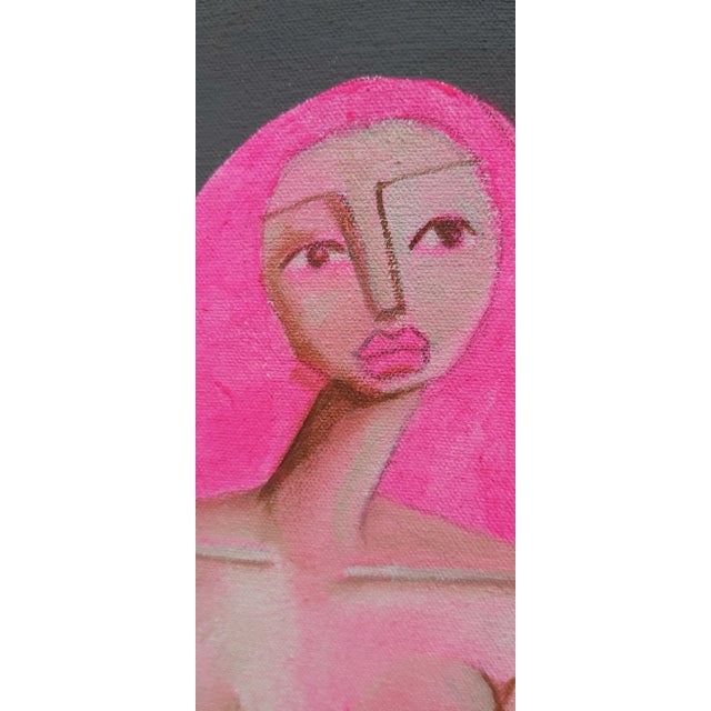 Contemporary Pink Nude by Samantha Millington. Contemporary Figurative Oil Painting For Sale - Image 3 of 3