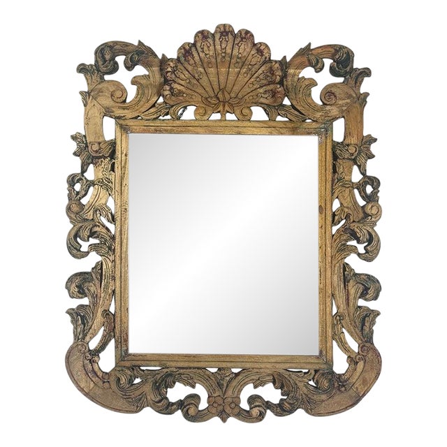 Antique Italian Wall Mirror, Vintage Elegance From the 20th Century For Sale