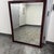 Brown Burl Wood Rectangular Beveled Mirror For Sale - Image 8 of 13