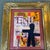 Contemporary original hands across America collage by Wayne Cunningham. Collage measures 6x8 and overall frame measures...