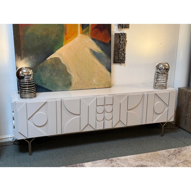 Mid-Century Modern Mid 20th Century Style After Ingo Maurer Spring Mid Century Modern Tables Lamps - a Pair For Sale - Image 3 of 12