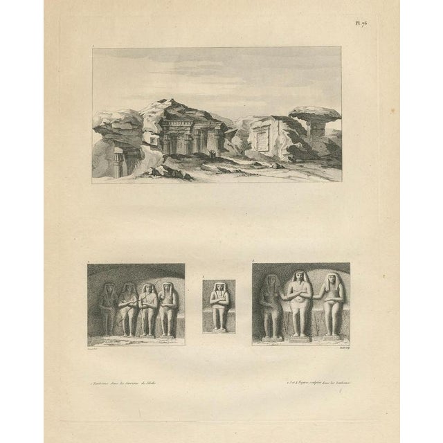 Dominique Baron Vivant Denon, Egypt Desert Panoramas and Ruins, 1802, Copper Engravings on Paper, Set of 3 For Sale - Image 6 of 15